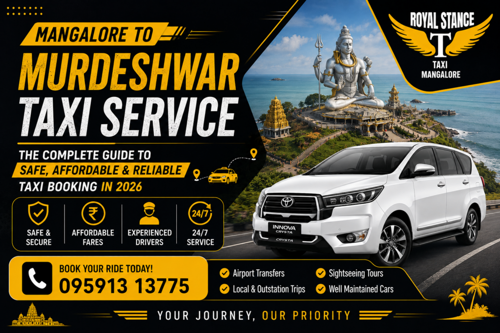 Mangalore to Murudeshwar & Gokarna Cab Service: Coastal Pilgrim Route, Taxi Fares & Tour Package Guide (2026)